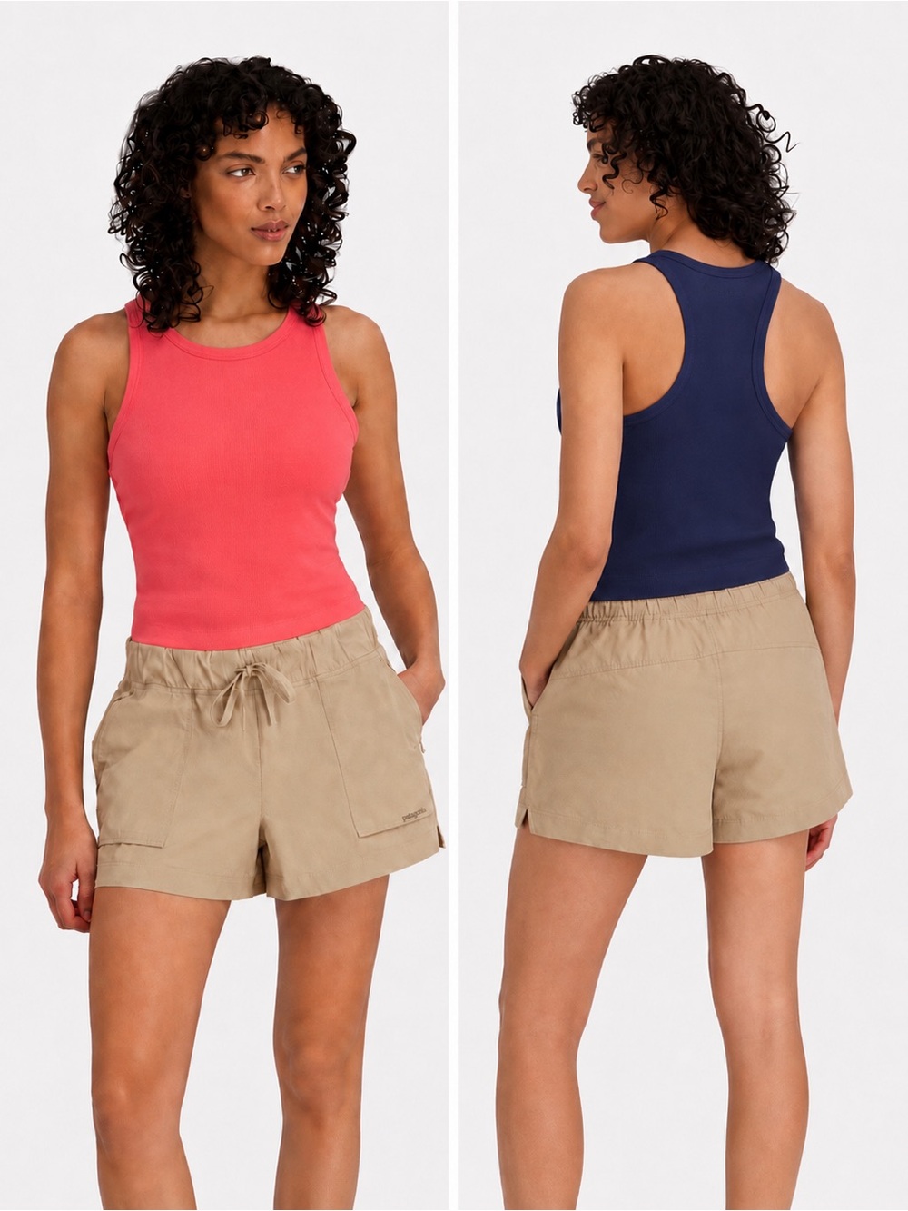 Outdoor Voices Rib Knit Tank Tops XL Petunia & Peri Night Shelf Bra NWT 2 Pack